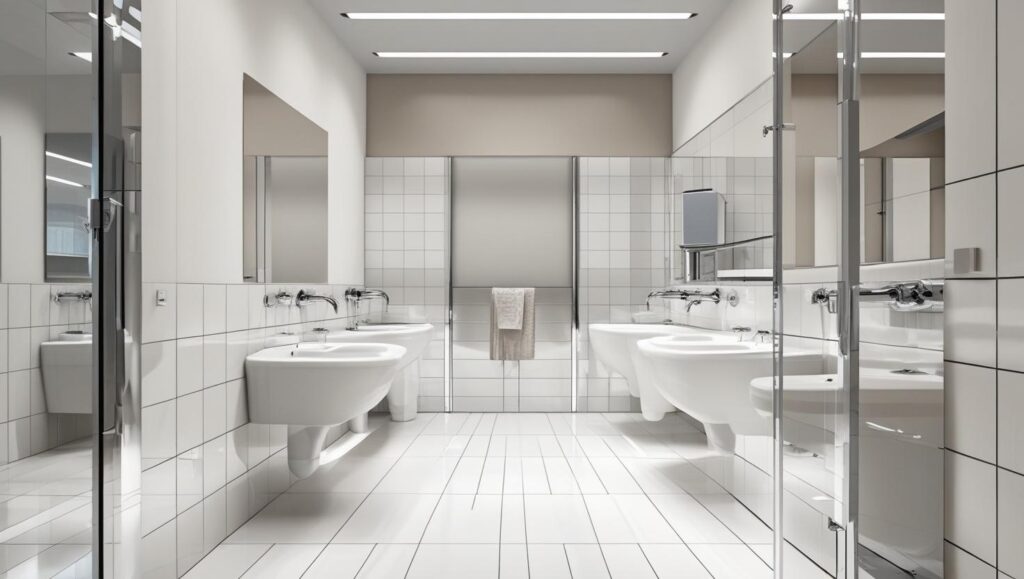 Banheiros corporativos: funcionalidade, conforto e design no ambiente de trabalho 8 Banheiros corporativos post