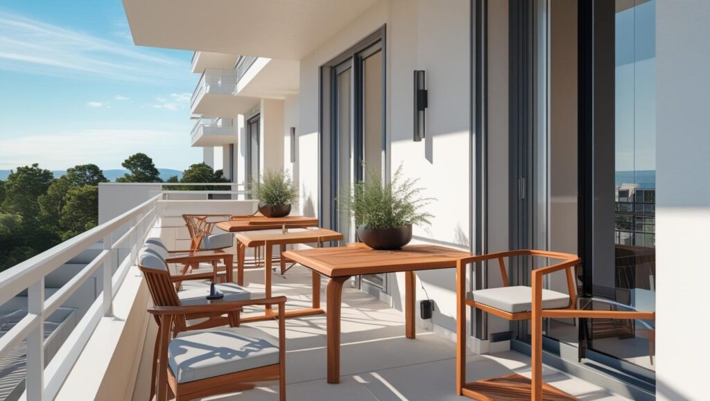 Mesas varanda post casa tres